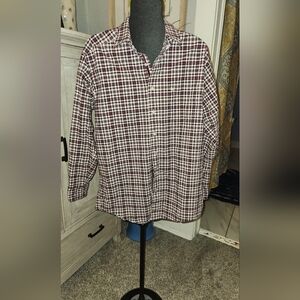 Ariat Pro Series Plaid Shirt - Red, Black, Wht Men’s Ariat Long Sl Shirt. L-tall